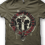 Blood Or Whiskey - Skull (Mens Army Green)