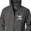 Ginger - Flocked GW Smiley - Charcoal Zip Hood