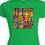 Happy Mondays - Square Logo - Girls (Green)