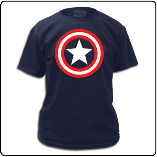 Captain America - Shield on Navy