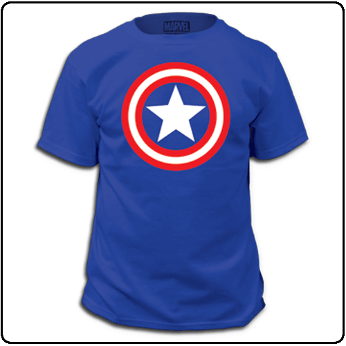 Captain America - Shield on Blue