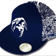 Tupac Shakur : White/Blue Wide Bill