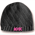 AC/DC : Girls Ribbed Knit Hat