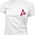 A is For : A Logo Small (White) Fitted Ladies