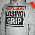Atlas Losing Grip : Square Logo - Grey (Pull Over)