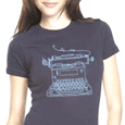 Allie Moss : Typewriter (Girls Navy)