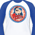 American Dad : Protect (White And Royal Blue) Baseball T-Shirt
