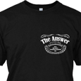 The Answer : Logo Black With Back Print