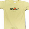 Avett Brothers : I Love You (gold) Romper