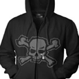 Blood For Blood : Black Skull (Zip)