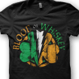 Blood Or Whiskey : Shamrock Split (Mens & Womens Black)