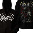 Carnifex : HANGING CORPSE ZIP UP HOODIE (BLACK)