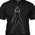 Chicane : Spacegirl (Silver on Black)