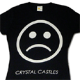 Crystal Castles : Sad Face On Black
