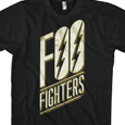 Foo Fighters : Slanted Lightning - Black Slim Fit (S - XL)