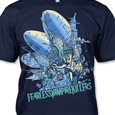 Fearless Vampire Killers : Dirigibles (Navy T-Shirt)