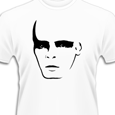 Gary Numan : Face Logo (White)