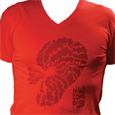 Handsome Furs : Organic V-Neck Red