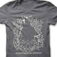James McMorrow : Wolf Design-Charcoal, White Print