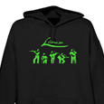 Lunasa : Abstract Band Pullover Hoodie Black