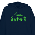 Lunasa : Abstract Band Pullover Hoodie Navy