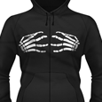 Misfits : Hands - Girls Zipped Hoodie