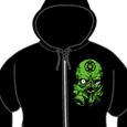 Municipal Waste : Gas Mask Logo Zipped Hood