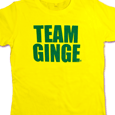 Nicola Roberts : TEAM GINGE (Yellow) LADIES SKINNY