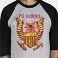 Pig Destroyer : Eagle (Baseball 3/4 Sleeve)