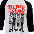 Pierce The Veil : Skeleton Band White/Black Baseball T Shirt