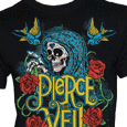 Pierce The Veil : Skull Roses Black