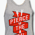 Pierce The Veil : Arrows Heather Grey Tank Top