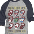 Rolling Stones : Voodoo Lounge Tour - Long Sleeve (Heather - Navy)