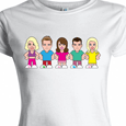 Steps : Cartoon - White Skinny (Girls)