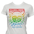 Sublime : White Rainbow Sun Jr Tissue Tee