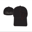Throwdown : Black Flexfit With Red Logo
