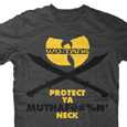 Wu-Tang Clan : Charcoal Protect Ya Mens Tee