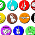 Bellowhead : Instruments (11 Badge Set)