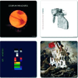 Coldplay : Logos (4 Piece Coaster Set)
