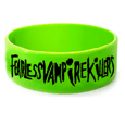 Fearless Vampire Killers : FVK Green - (1 Inch Thick Silicone Wristband)