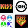 Kiss : Mixed Designs (4 Piece Coaster Set)