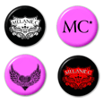 Melanie C : Badge Set (Pack of 4)
