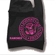 Ramones : Black/Pink Hoodie Bag