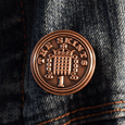 The Skints : Coin - Embossed Metal Pin Badge