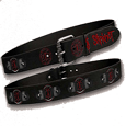 Slipknot : Black Studded With Red Printing
