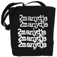 2manydjs : 2manyDJs Tote (Black)