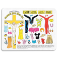 Jesus Dress Up : Jesus Dress Up Magnets