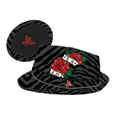 L.A Ink : S/M Black Fedora Hat With Roses