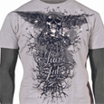 Miami Ink : Grey/White Flying Skull