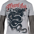 Miami Ink : Grey/White Dragon Red Logo